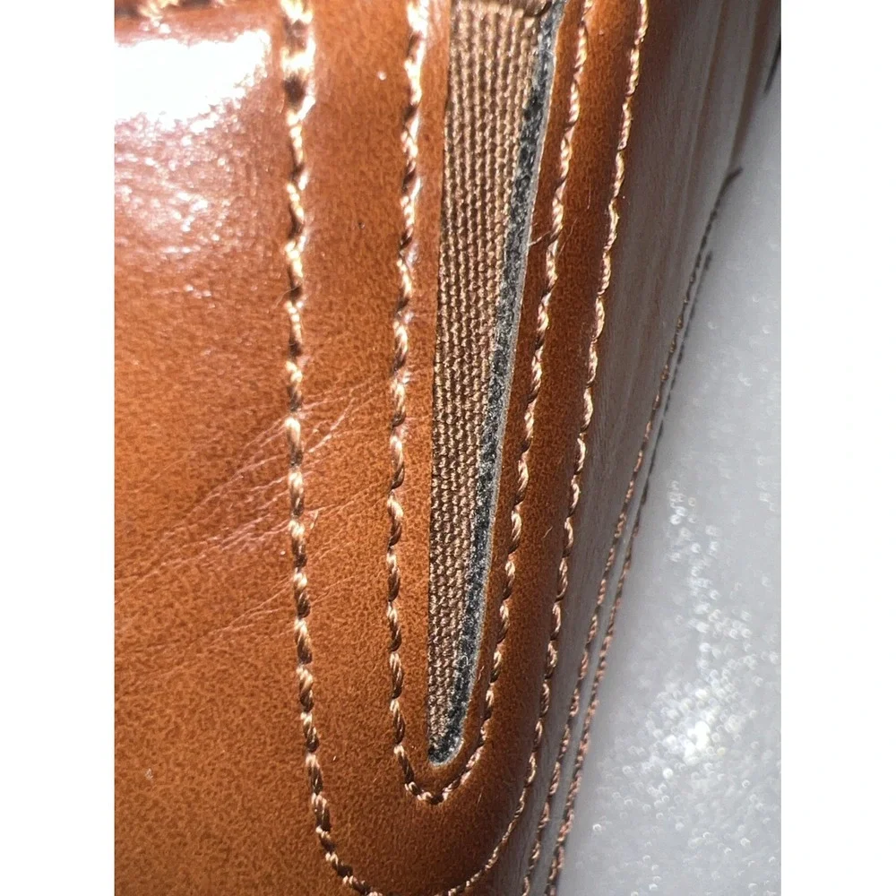 Guess GMSULAI-R Men's 8.5 Cognac Cap Toe Oxford Dress Shoes Brown Lace Up Excell